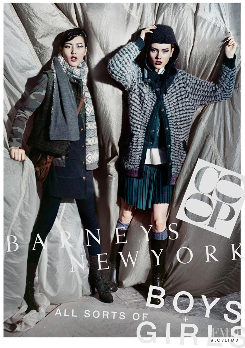 Liu Wen featured in  the Barneys New York catalogue for Fall 2010