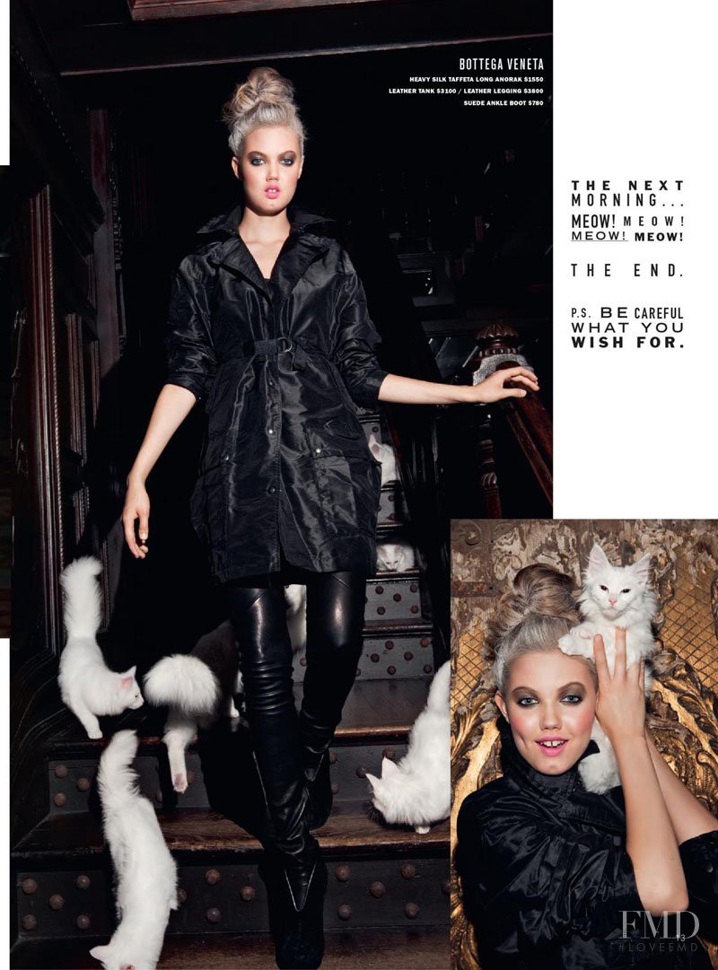 Lindsey Wixson featured in  the Barneys New York catalogue for Fall 2010