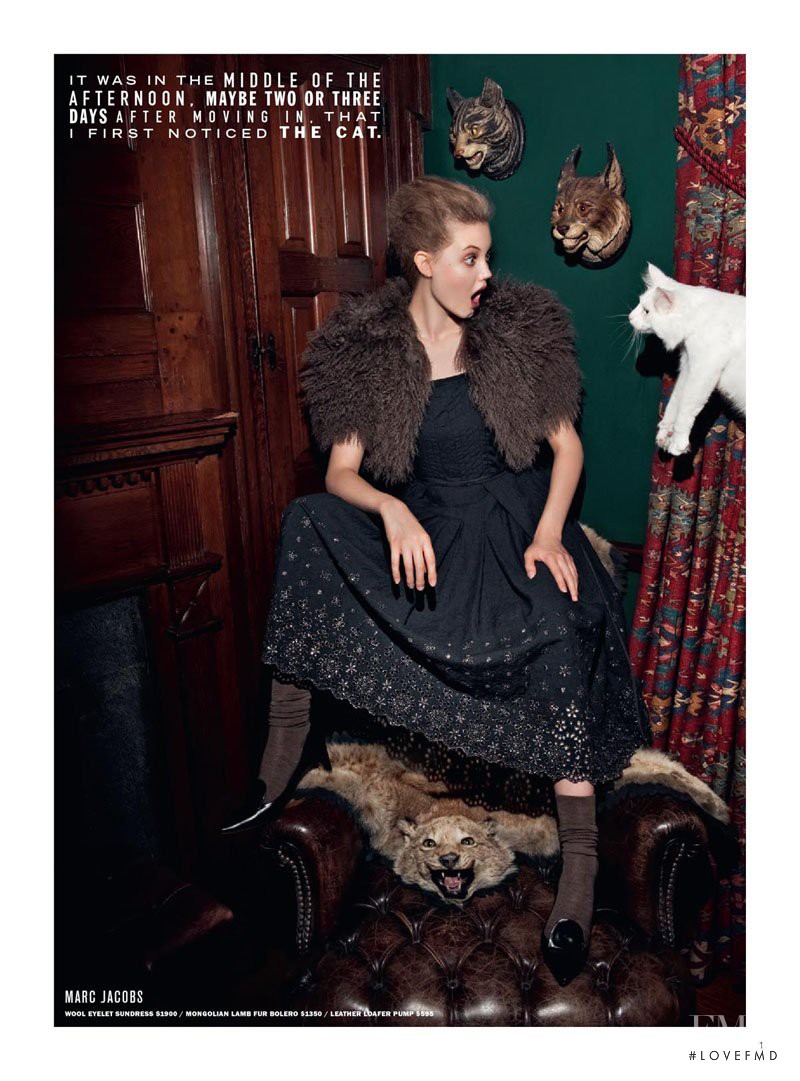 Lindsey Wixson featured in  the Barneys New York catalogue for Fall 2010