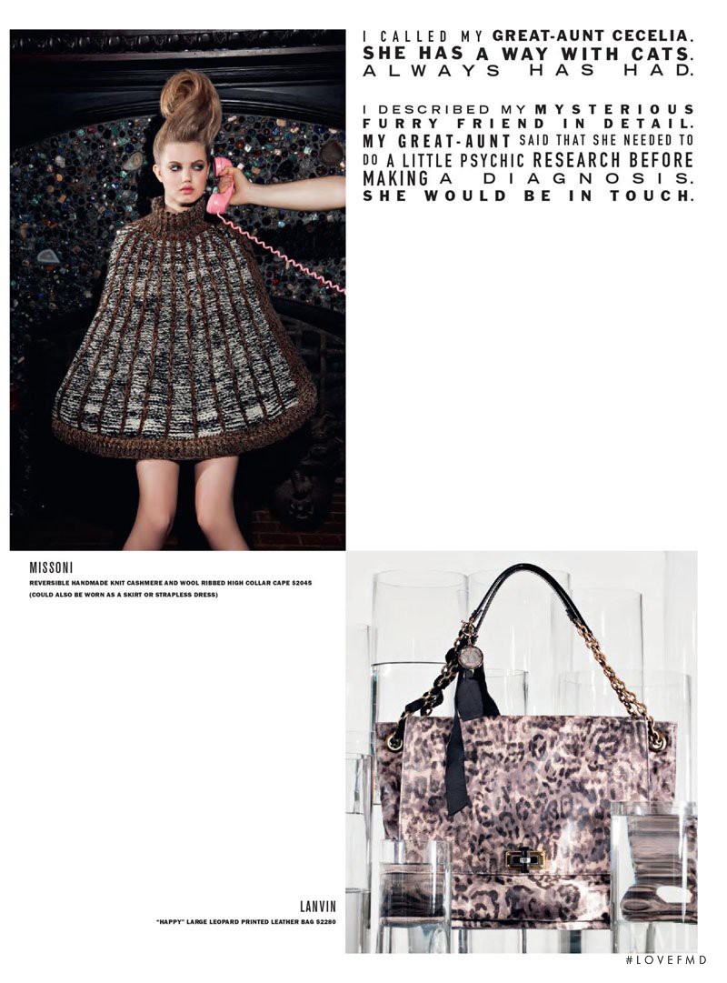 Lindsey Wixson featured in  the Barneys New York catalogue for Fall 2010