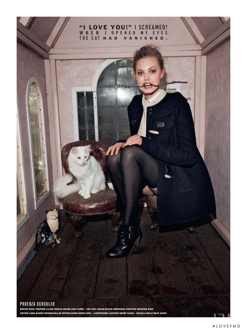 Lindsey Wixson featured in  the Barneys New York catalogue for Fall 2010