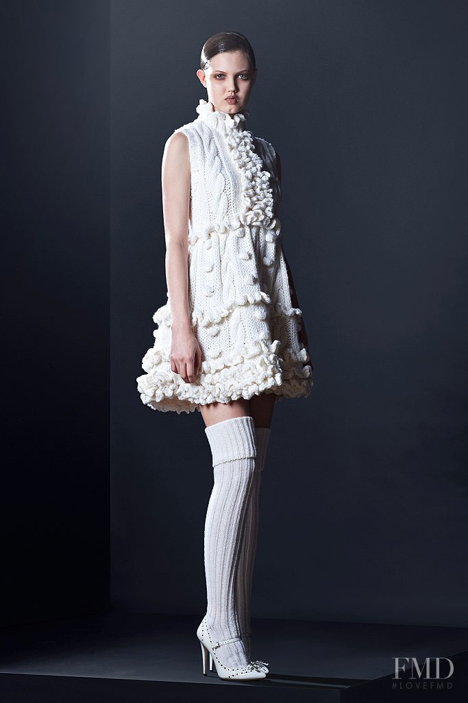 Lindsey Wixson featured in  the Miu Miu lookbook for Pre-Fall 2010