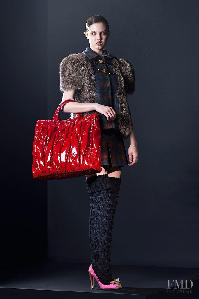 Lindsey Wixson featured in  the Miu Miu lookbook for Pre-Fall 2010