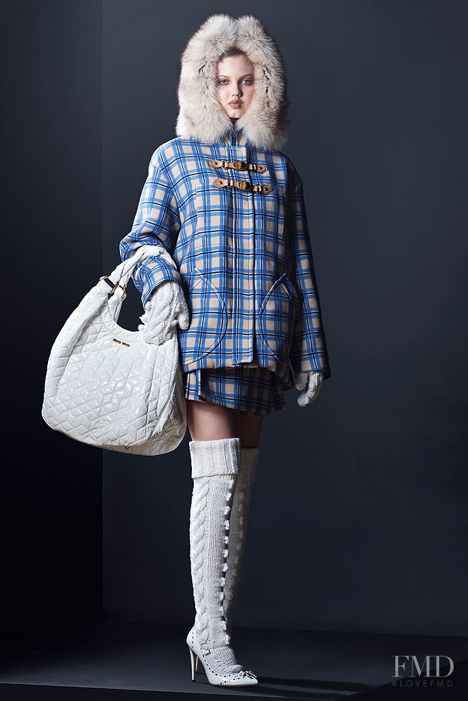 Lindsey Wixson featured in  the Miu Miu lookbook for Pre-Fall 2010