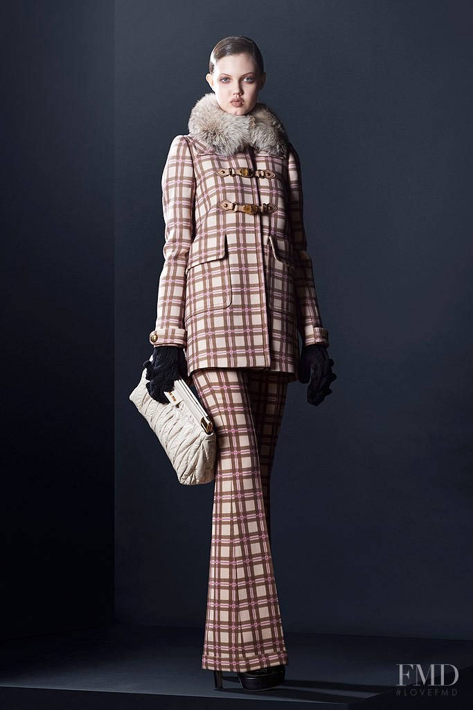 Lindsey Wixson featured in  the Miu Miu lookbook for Pre-Fall 2010