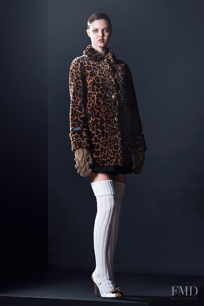 Lindsey Wixson featured in  the Miu Miu lookbook for Pre-Fall 2010