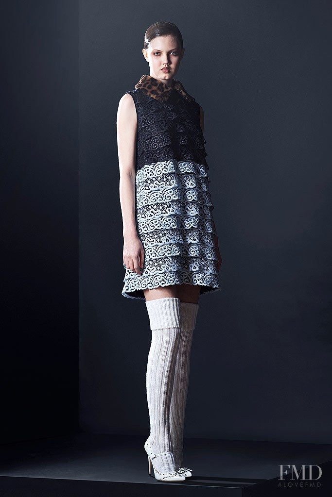 Lindsey Wixson featured in  the Miu Miu lookbook for Pre-Fall 2010