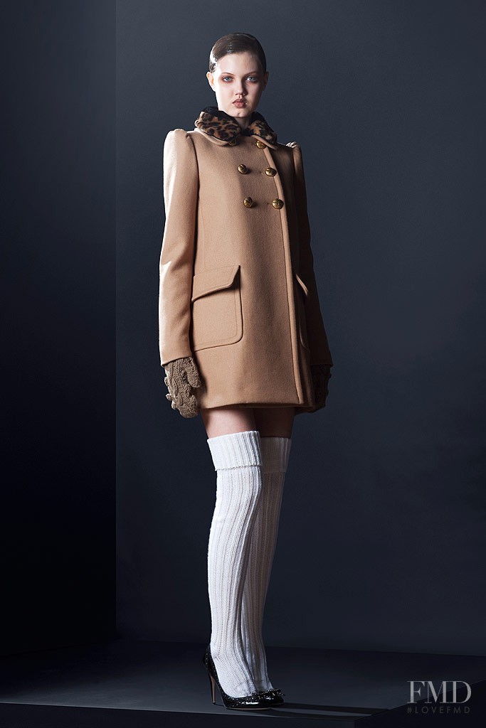 Lindsey Wixson featured in  the Miu Miu lookbook for Pre-Fall 2010