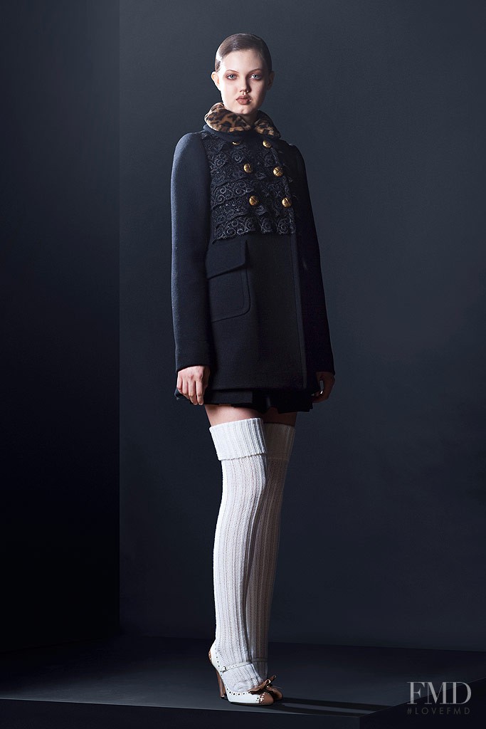 Lindsey Wixson featured in  the Miu Miu lookbook for Pre-Fall 2010