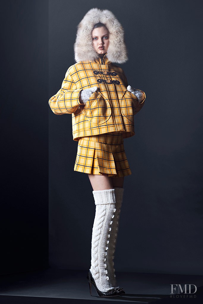 Lindsey Wixson featured in  the Miu Miu lookbook for Pre-Fall 2010