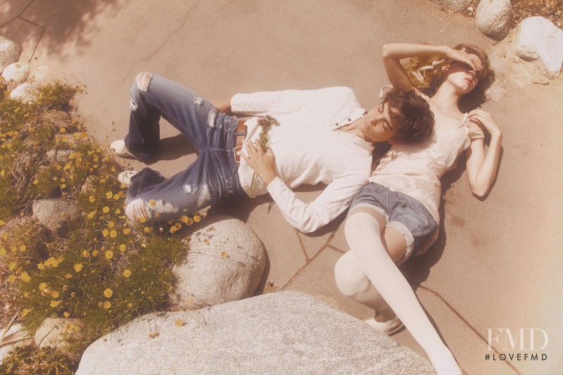 Lindsey Wixson featured in  the Genetic Denim lookbook for Spring/Summer 2010