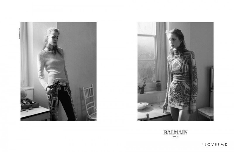 Nadja Bender featured in  the Balmain advertisement for Autumn/Winter 2012