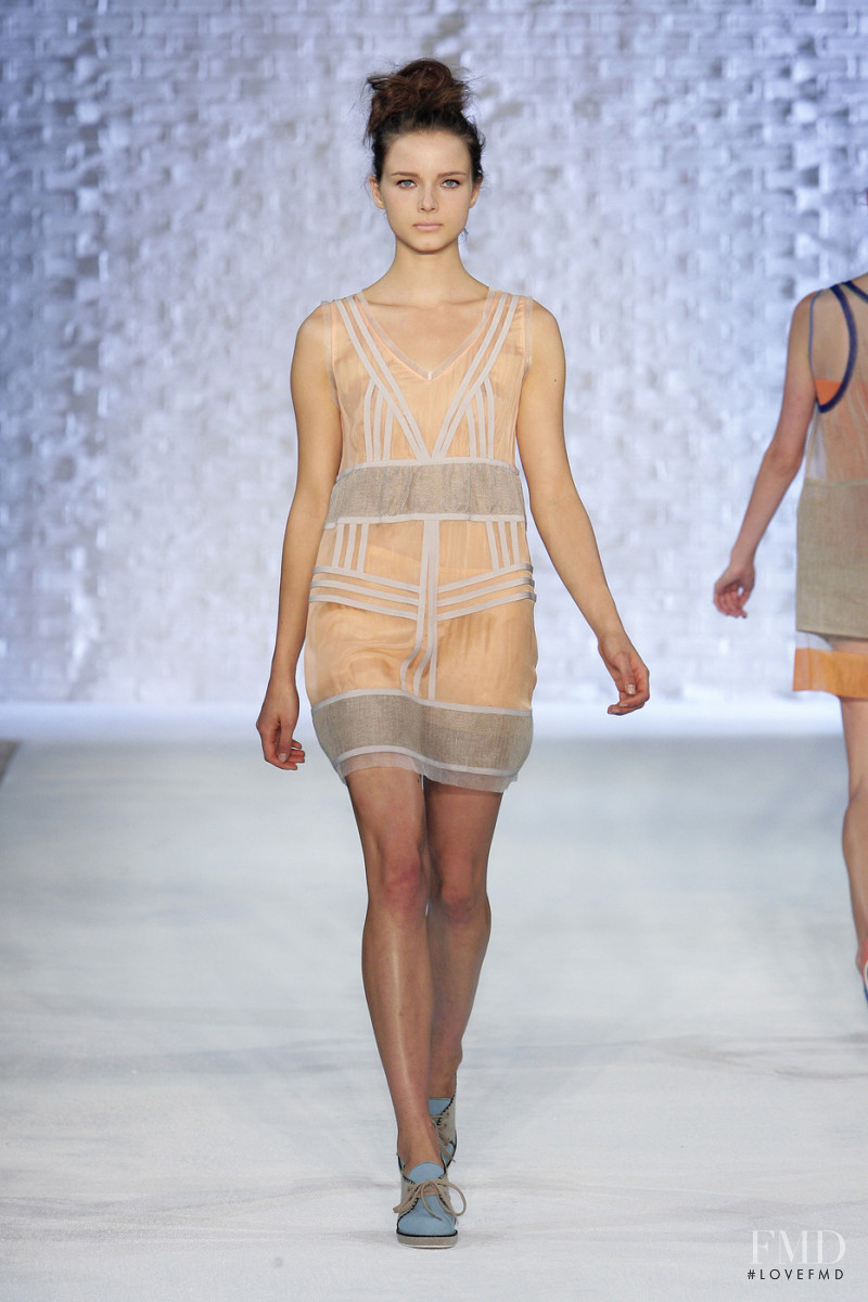 Anna de Rijk featured in  the Philosophy di Lorenzo Serafini fashion show for Spring/Summer 2010