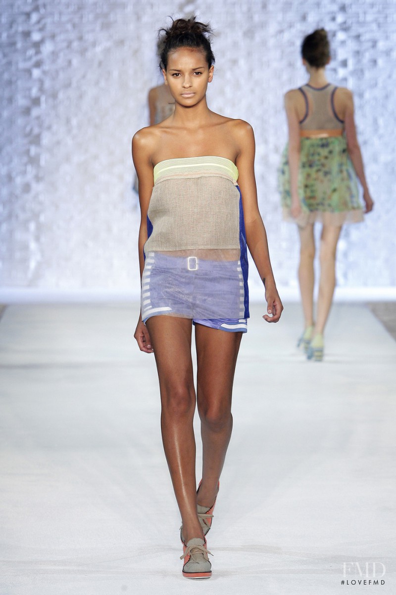 Gracie Carvalho featured in  the Philosophy di Lorenzo Serafini fashion show for Spring/Summer 2010
