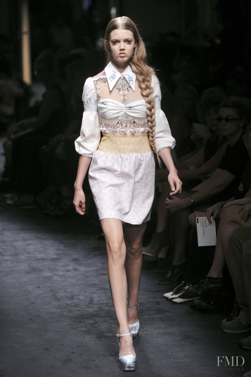 Lindsey Wixson featured in  the Miu Miu fashion show for Spring/Summer 2010