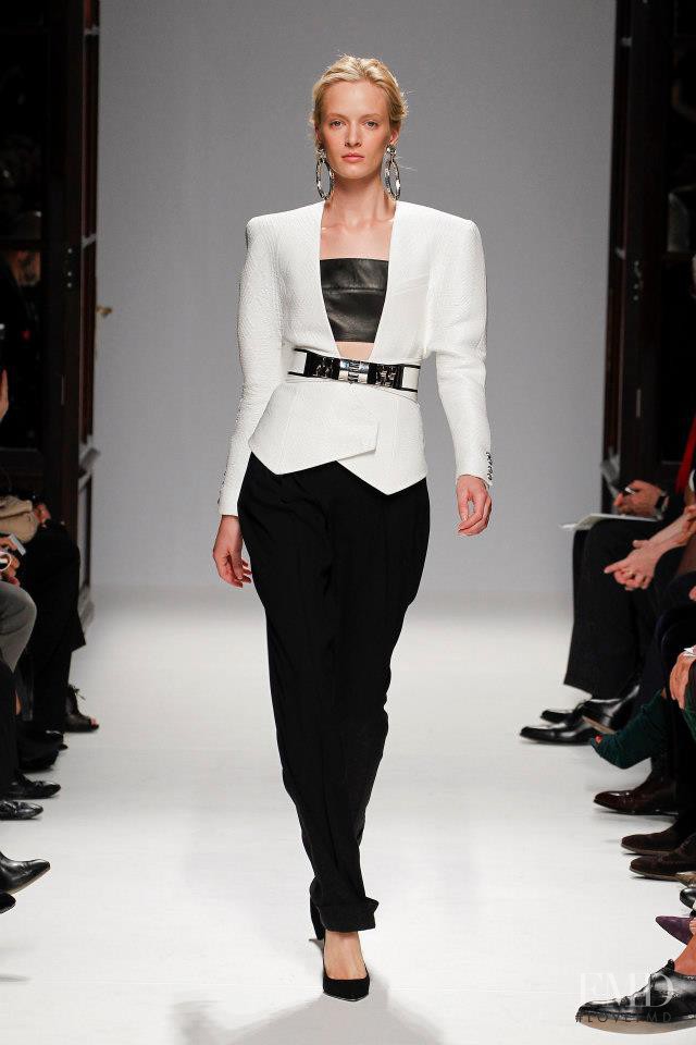 Daria Strokous featured in  the Balmain fashion show for Spring/Summer 2013