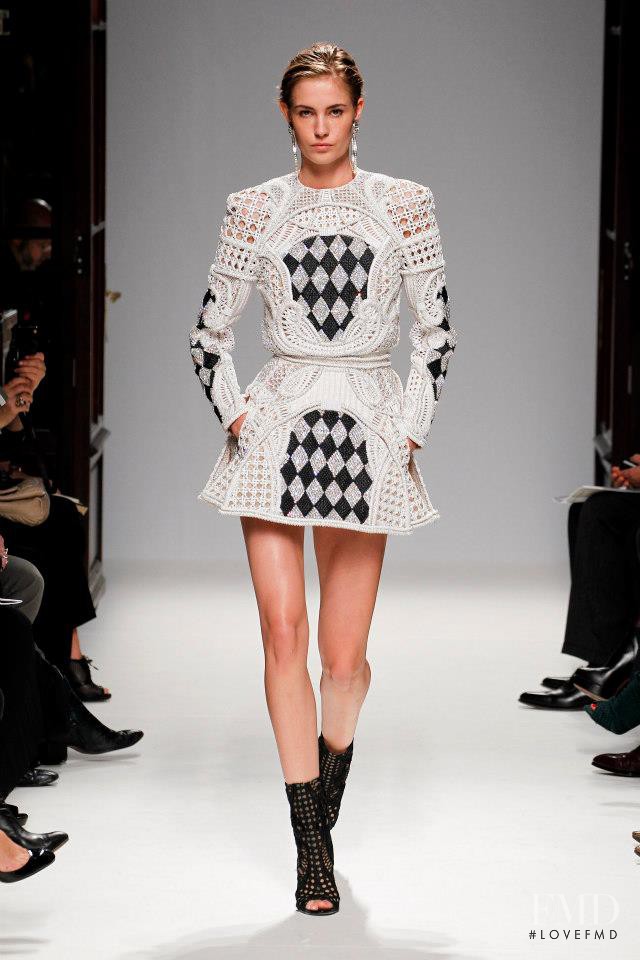 Nadja Bender featured in  the Balmain fashion show for Spring/Summer 2013
