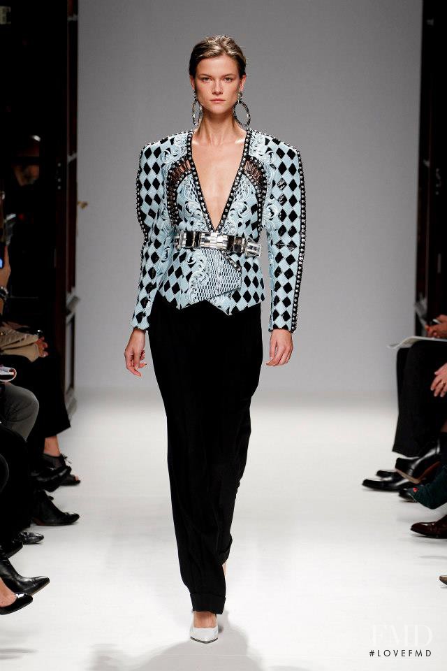 Kasia Struss featured in  the Balmain fashion show for Spring/Summer 2013