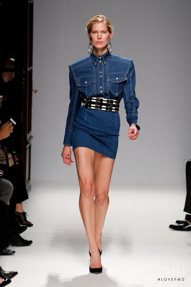 Iselin Steiro featured in  the Balmain fashion show for Spring/Summer 2013
