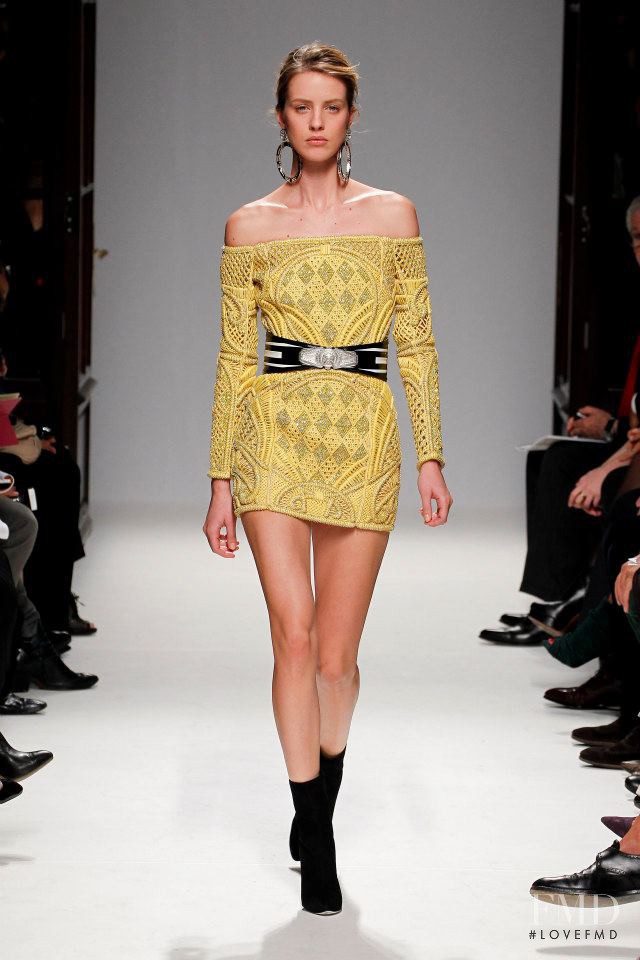 Julia Frauche featured in  the Balmain fashion show for Spring/Summer 2013