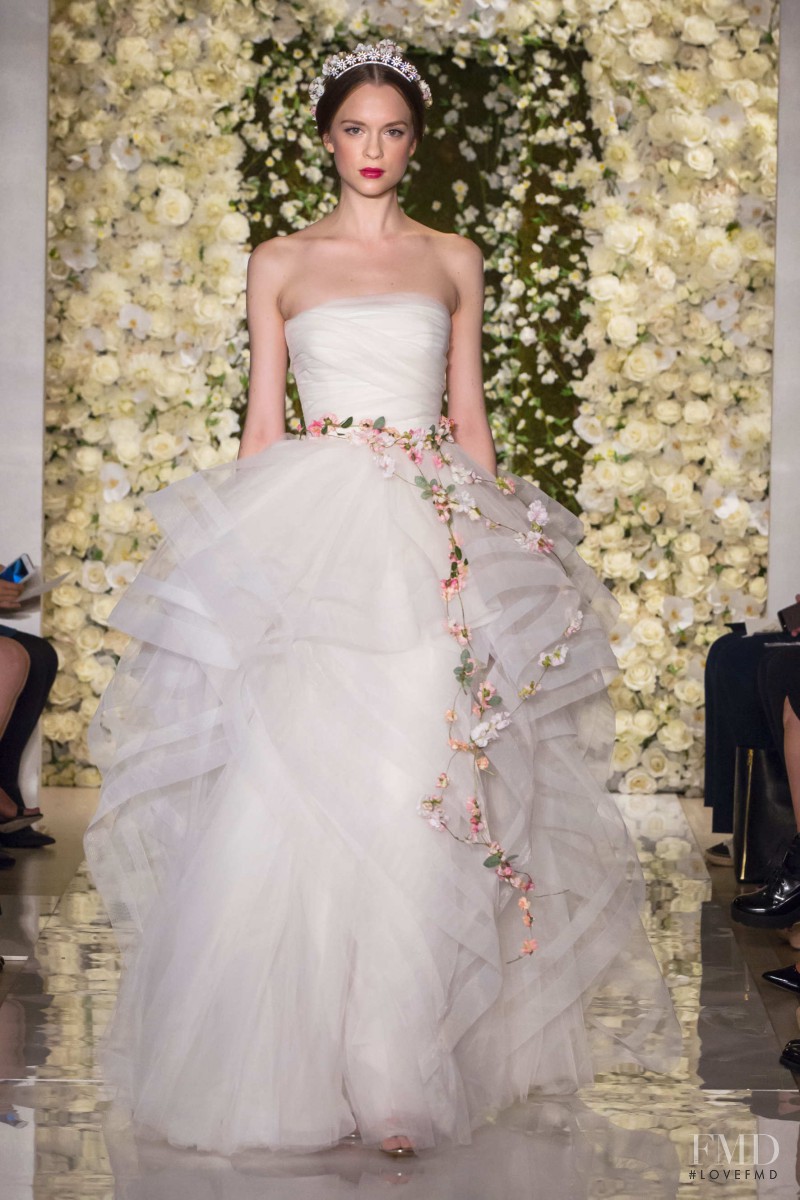 Alisha Judge featured in  the Reem Acra Bridal fashion show for Autumn/Winter 2015