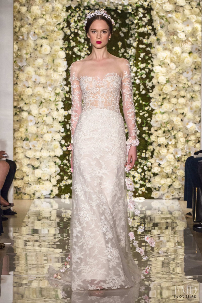 Alisha Judge featured in  the Reem Acra Bridal fashion show for Autumn/Winter 2015