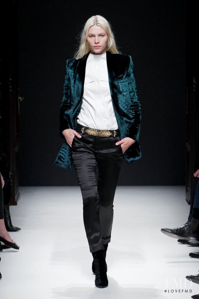 Aline Weber featured in  the Balmain fashion show for Autumn/Winter 2012