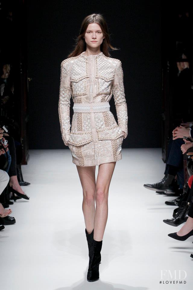 Kasia Struss featured in  the Balmain fashion show for Autumn/Winter 2012
