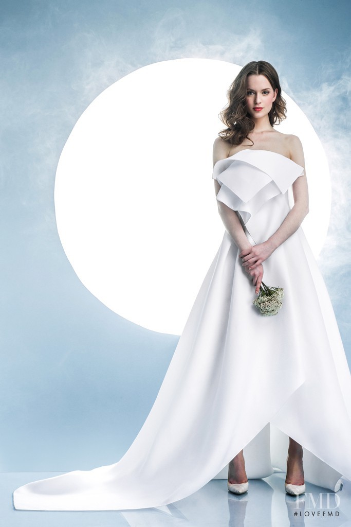 Alisha Judge featured in  the Angel Sanchez Bridal Collection lookbook for Spring/Summer 2016