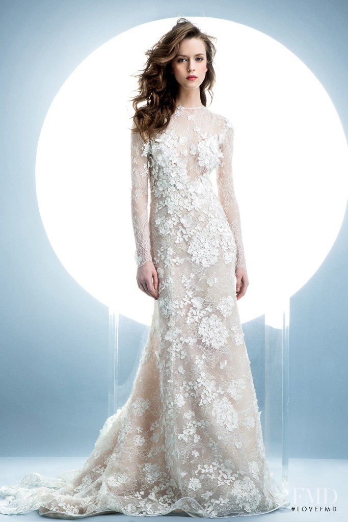 Alisha Judge featured in  the Angel Sanchez Bridal Collection lookbook for Spring/Summer 2016