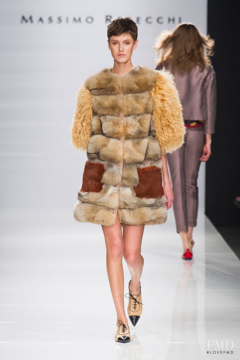 Alyosha Kovalyova featured in  the Massimo Rebecchi fashion show for Autumn/Winter 2014