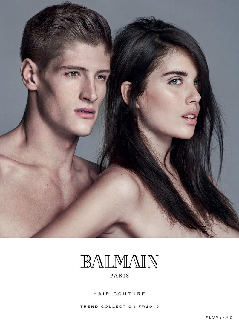 Ryan Tift featured in  the Balmain Hair Couture advertisement for Autumn/Winter 2015