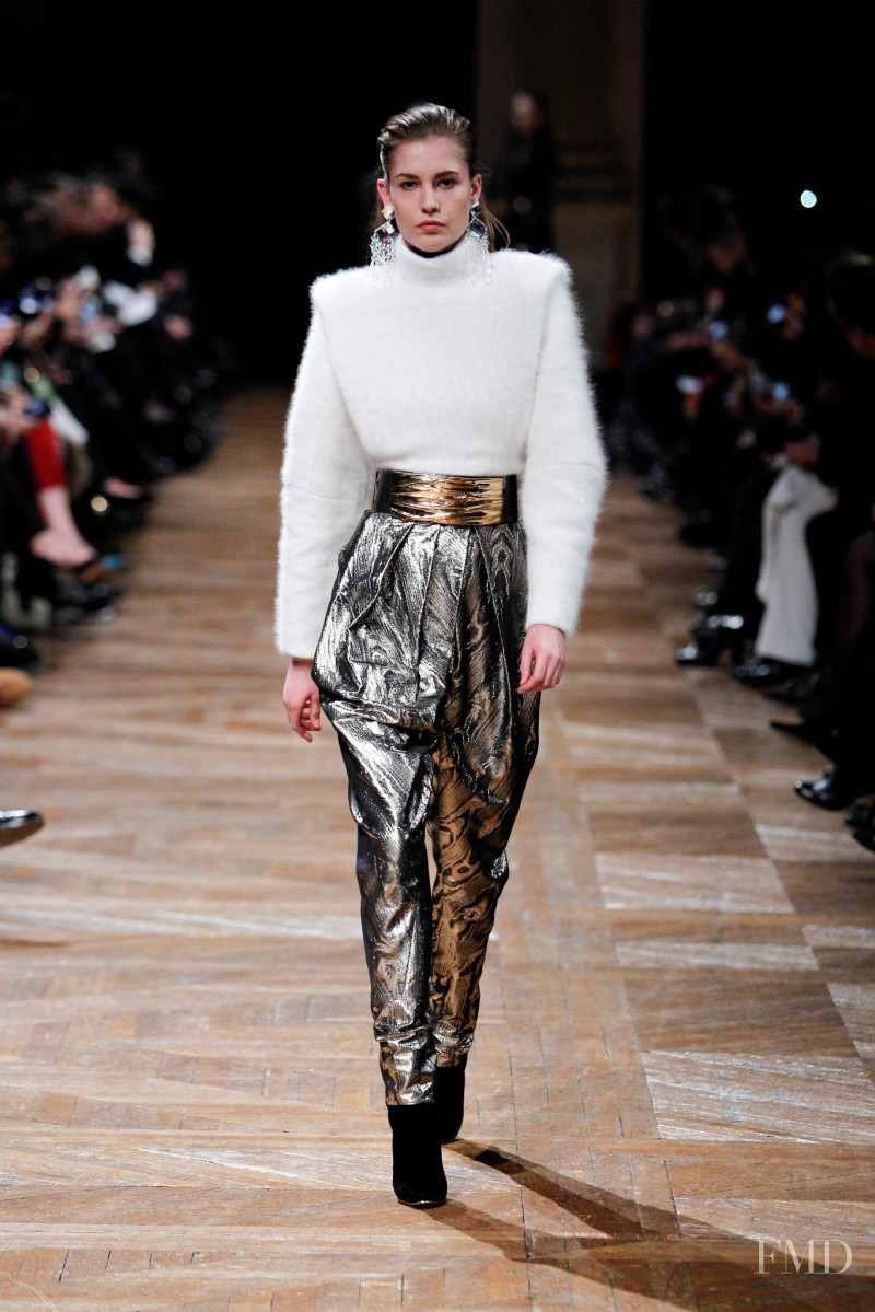 Nadja Bender featured in  the Balmain fashion show for Autumn/Winter 2013