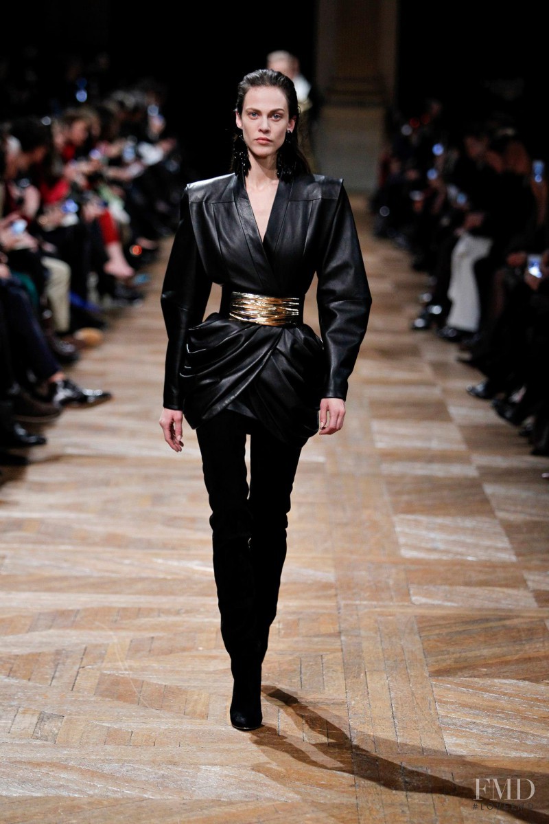 Aymeline Valade featured in  the Balmain fashion show for Autumn/Winter 2013