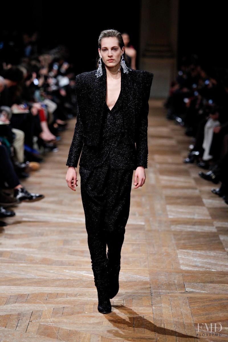 Othilia Simon featured in  the Balmain fashion show for Autumn/Winter 2013