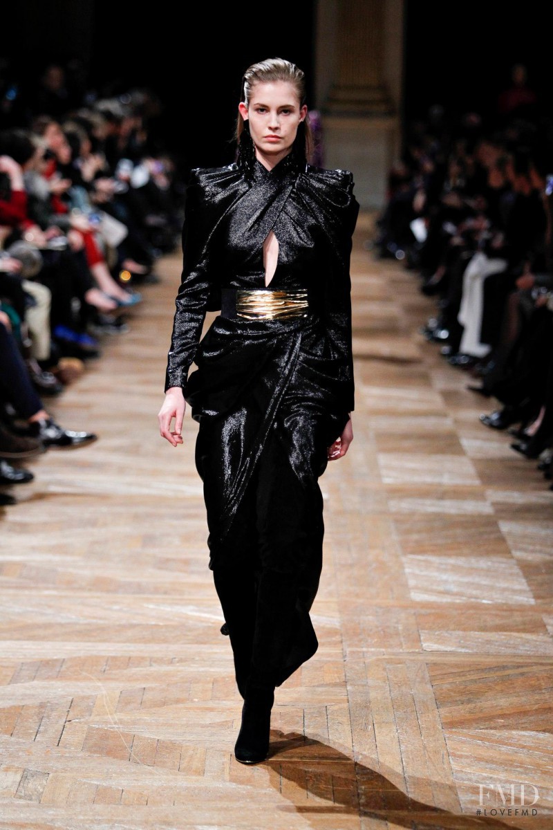 Nadja Bender featured in  the Balmain fashion show for Autumn/Winter 2013