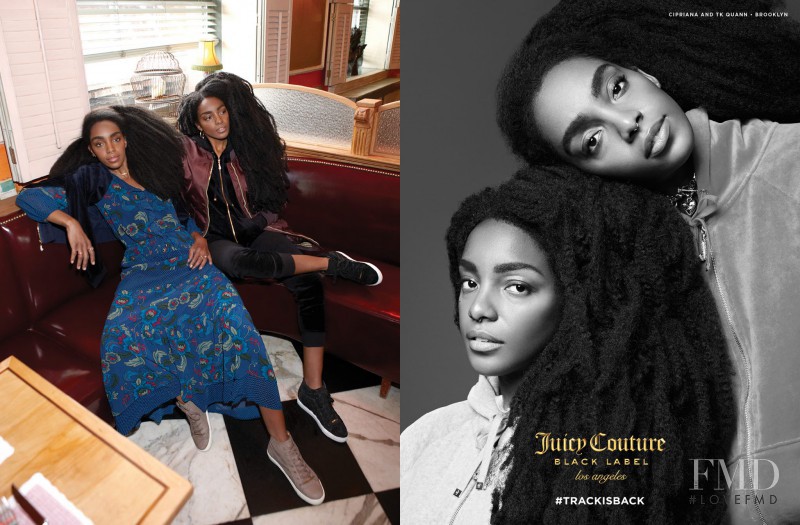 Cipriana Quann featured in  the Juicy Couture advertisement for Autumn/Winter 2016