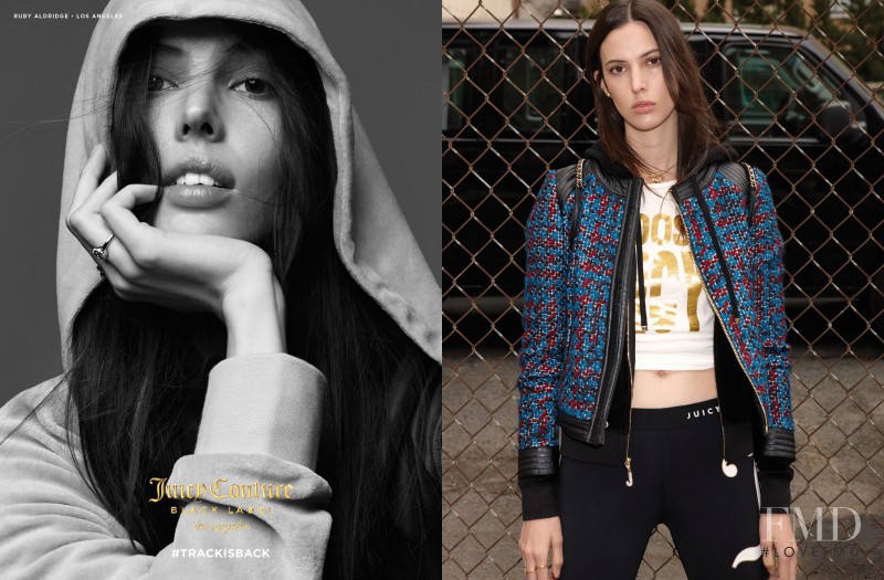 Ruby Aldridge featured in  the Juicy Couture advertisement for Autumn/Winter 2016