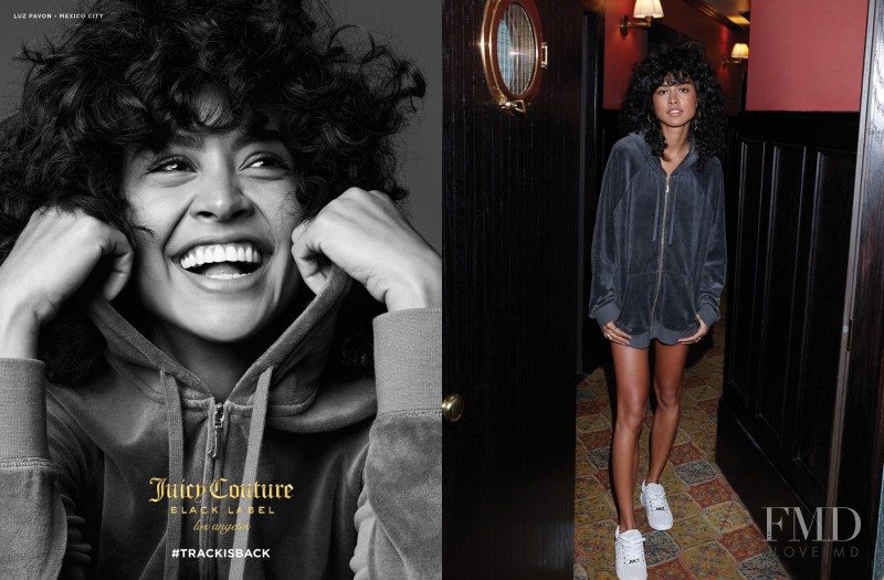 Luz Pavon featured in  the Juicy Couture advertisement for Autumn/Winter 2016