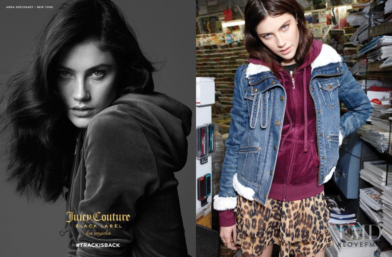 Anna Speckhart featured in  the Juicy Couture advertisement for Autumn/Winter 2016