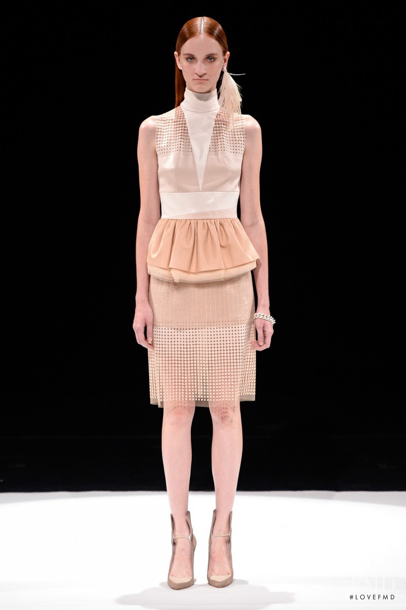 Marina Heiden featured in  the Pedro Lourenço Capsule fashion show for Autumn/Winter 2014