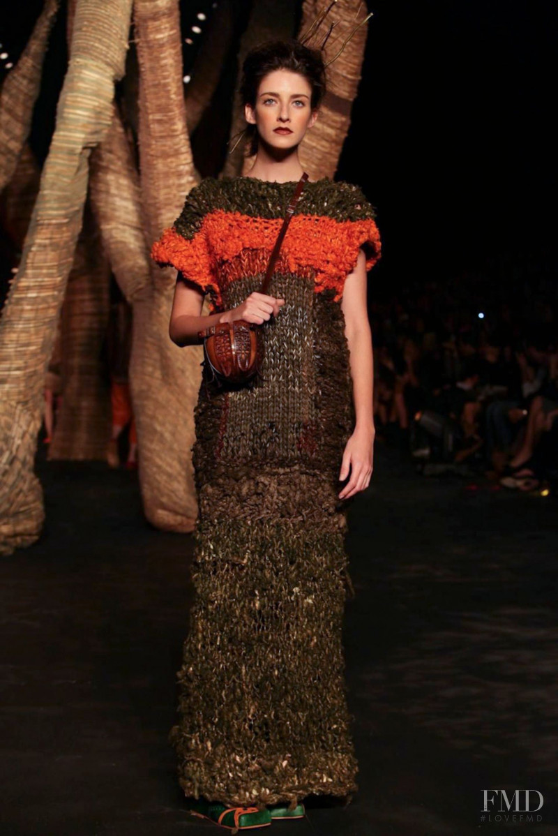 Cristina Herrmann featured in  the Ronaldo Fraga fashion show for Autumn/Winter 2014