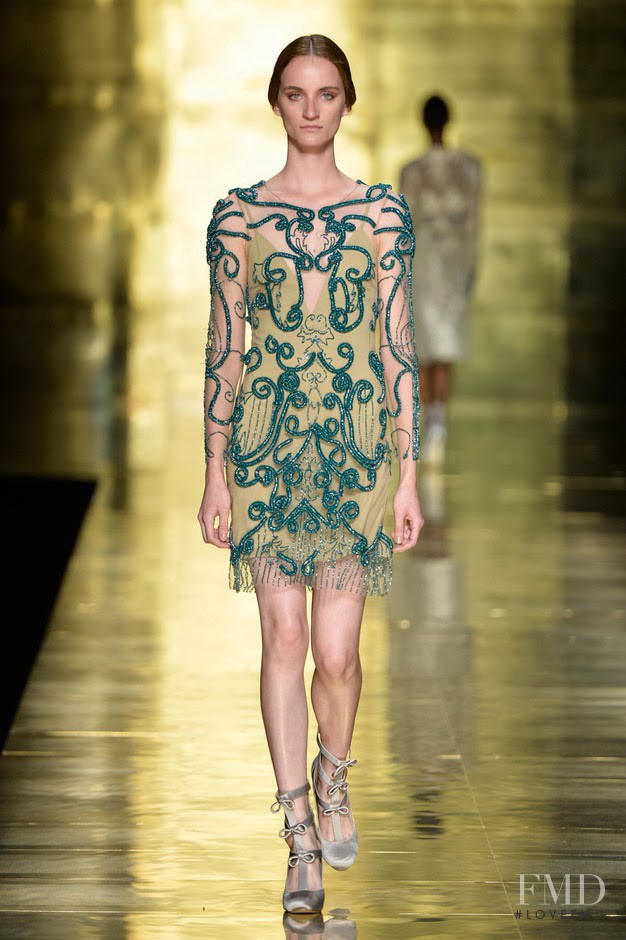 Marina Heiden featured in  the Fabiana Milazzo fashion show for Autumn/Winter 2014