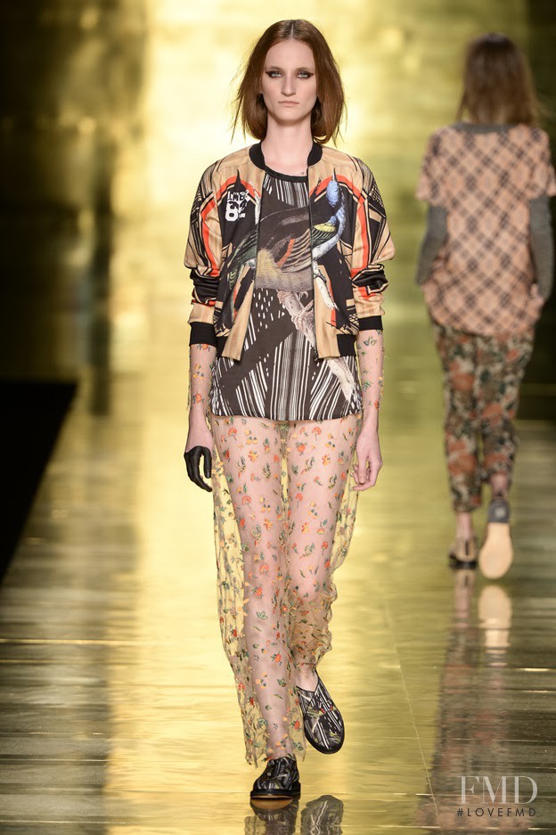 Marina Heiden featured in  the Lucas Magalhães fashion show for Autumn/Winter 2014