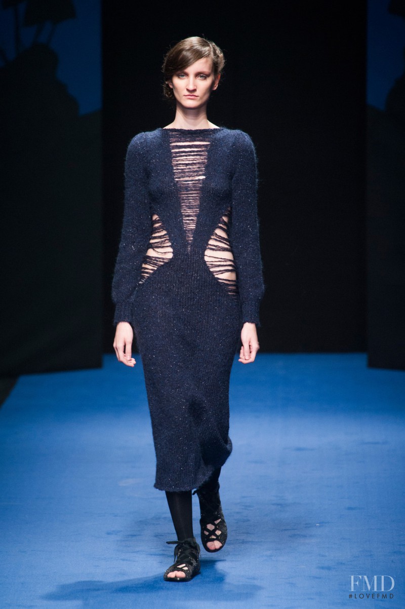 Marina Heiden featured in  the Kristina Ti fashion show for Autumn/Winter 2013