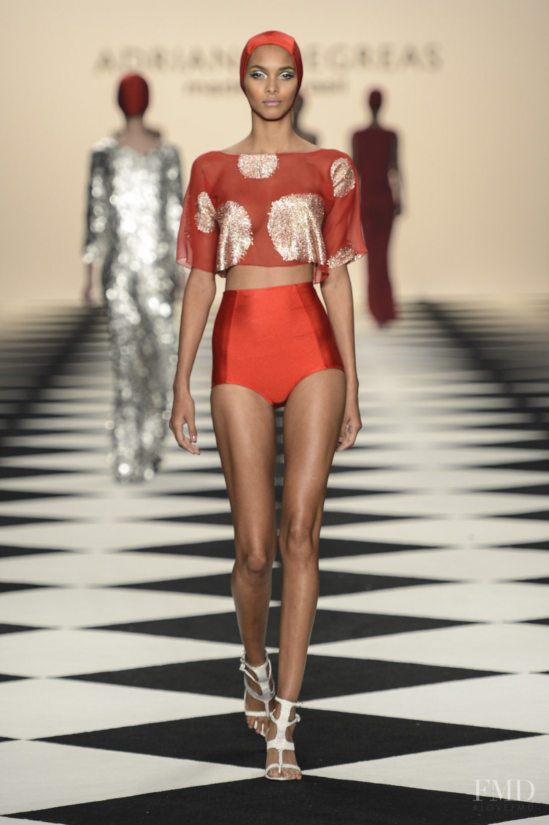 Lais Ribeiro featured in  the Adriana Degreas fashion show for Spring/Summer 2014