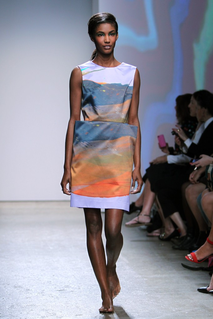 Sessilee Lopez featured in  the Marimekko fashion show for Spring/Summer 2013