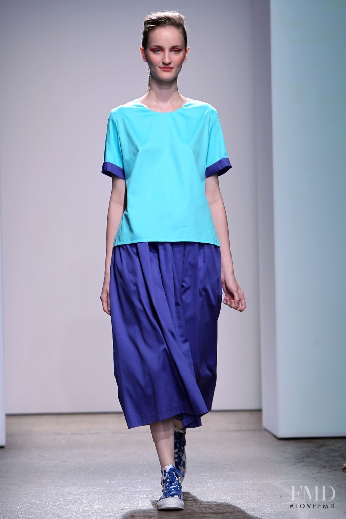 Marina Heiden featured in  the Marimekko fashion show for Spring/Summer 2013