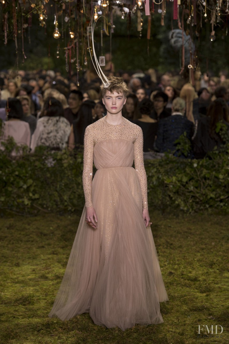 Ruth Bell featured in  the Christian Dior Haute Couture fashion show for Spring/Summer 2017
