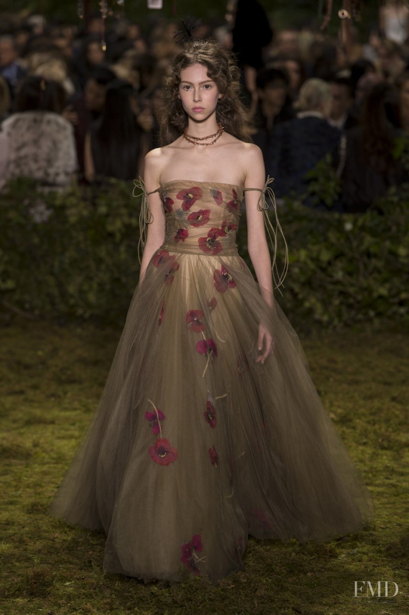 Lorena Maraschi featured in  the Christian Dior Haute Couture fashion show for Spring/Summer 2017